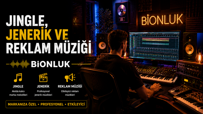jingle, jenerik ve reklam müziği oluşturabilirim