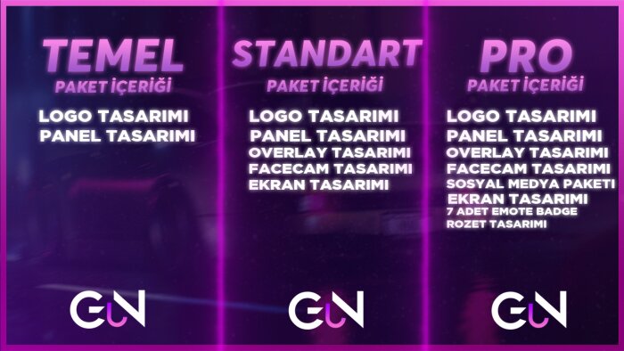 Sizler için Twitch ve Youtube tasarımları yapabilirim
