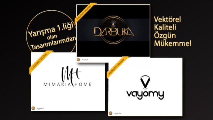  etkili, şık, renkli, sade, zarif logo tasarımları yaparım