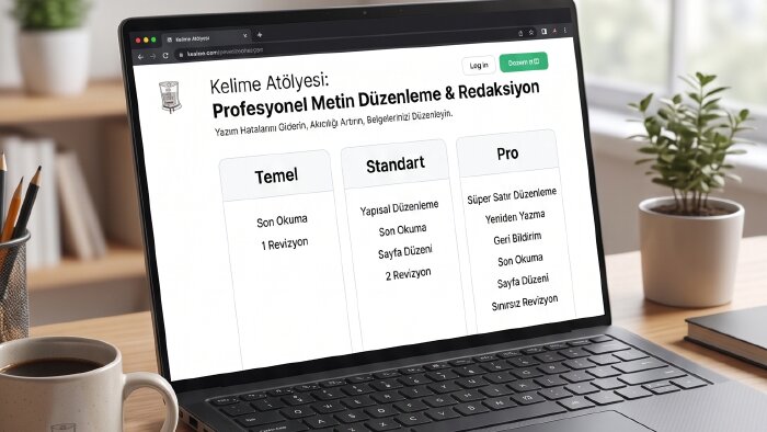 metinlerinizi özenle düzenlerim