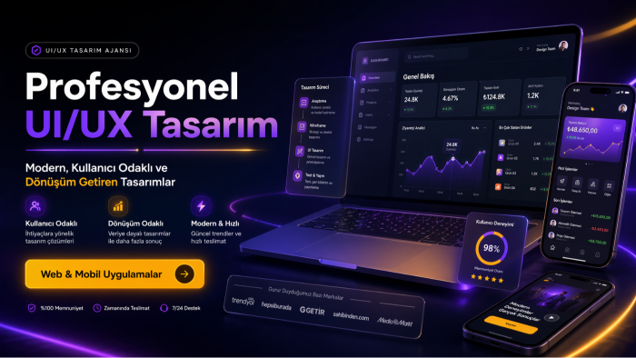 modern ve kullanıcı odaklı UI/UX tasarımları yaparım