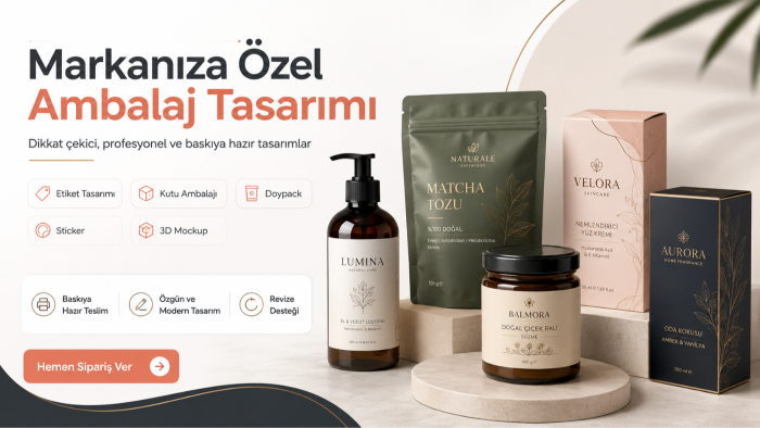 markanıza özel ambalaj tasarımı yaparım