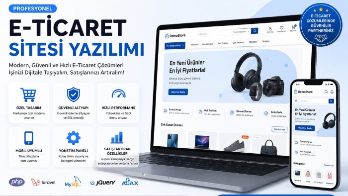 profesyonel e-ticaret sitesi kuruyorum