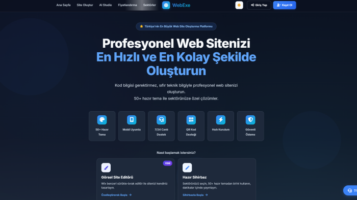 profesyonel kurumsal web siteleri geliştiririm