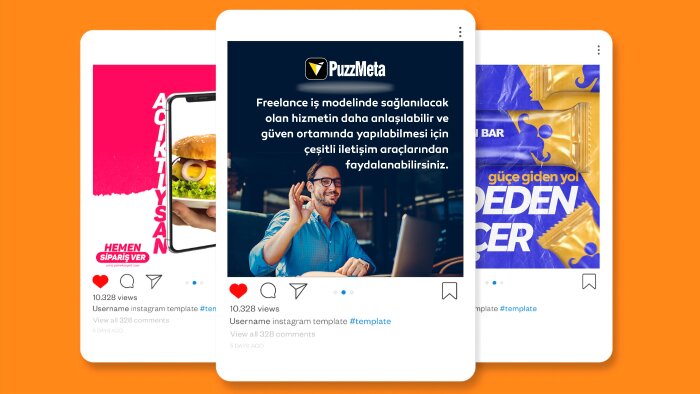 sosyal medyan için normal ve hareketli post hazırlarım