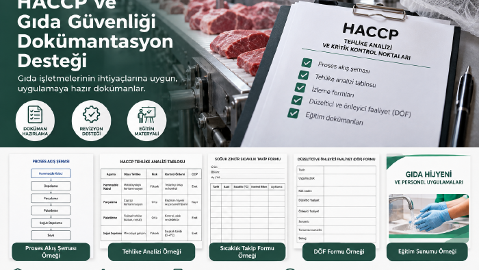 işletmen için HACCP dosyanı hazırlarım