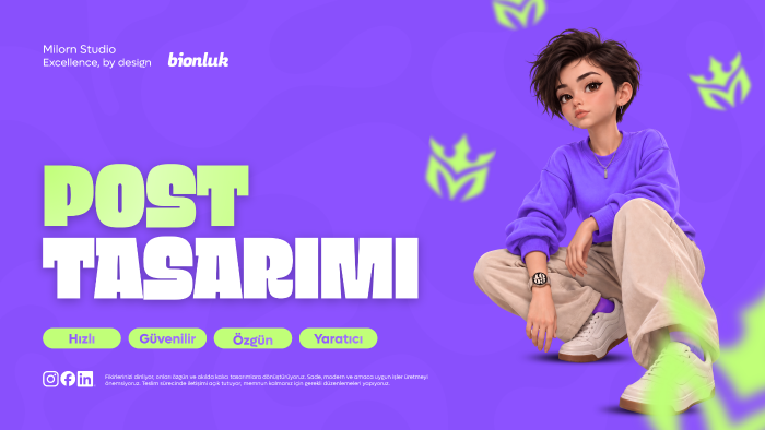 sosyal medyanız için post tasarımları yapabilirim