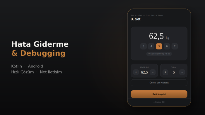 Kotlin ile Android uygulamaları geliştiririm