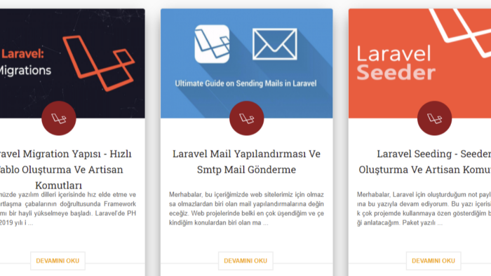 Laravel projelerinize destek sağlayabilirim