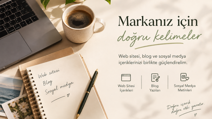 web sitesi, blog ve sosyal medya için içerik üretebilirim