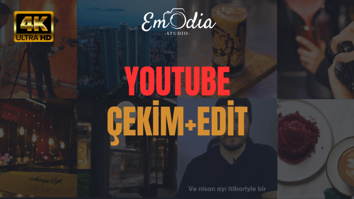 youtube videolarınıza kameramanlık ve editörlük yapabilirim
