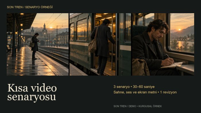 kısa videolarınız için 3 senaryo yazarım