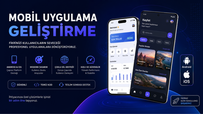mobil uygulama fikirlerinizi gerçeğe dönüştürebilirim