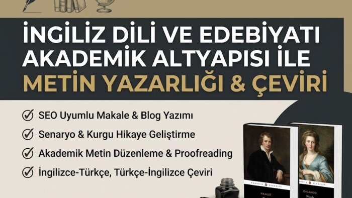 akademik birikimimle yaratıcı metinlerinizi kaleme alırım