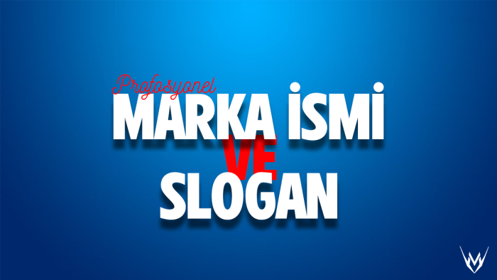 akılda kalıcı marka ismi ve slogan bulabilirim