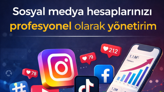 sosyal medya hesabınızı aylık olarak yönetirim