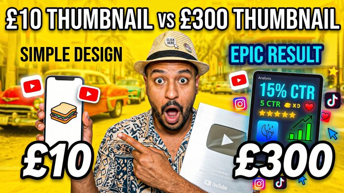 youtube ve yayınlarınız için thumbnail ve banner yapabilirim