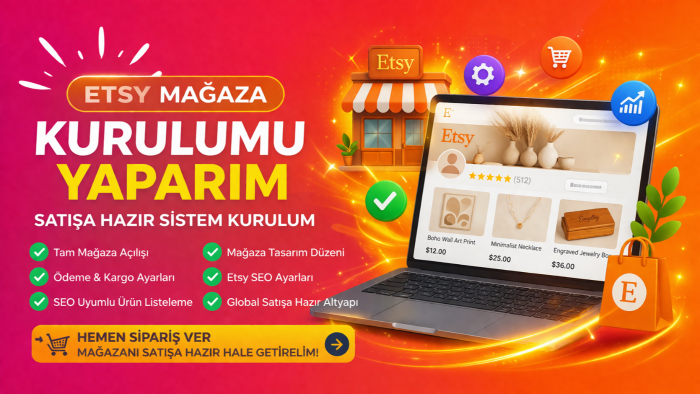 Etsy mağaza kurulumuzu yaparım