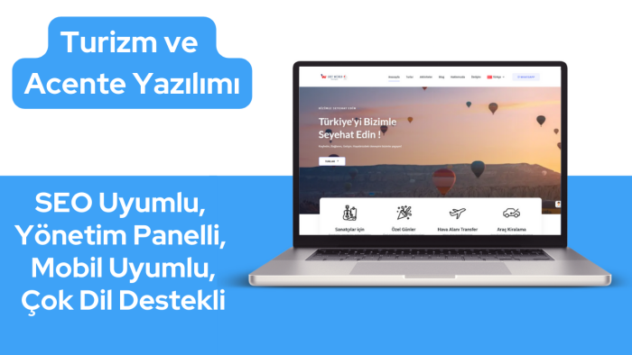 turizm acenteniz için rezervasyonlu web sitesi kurarım