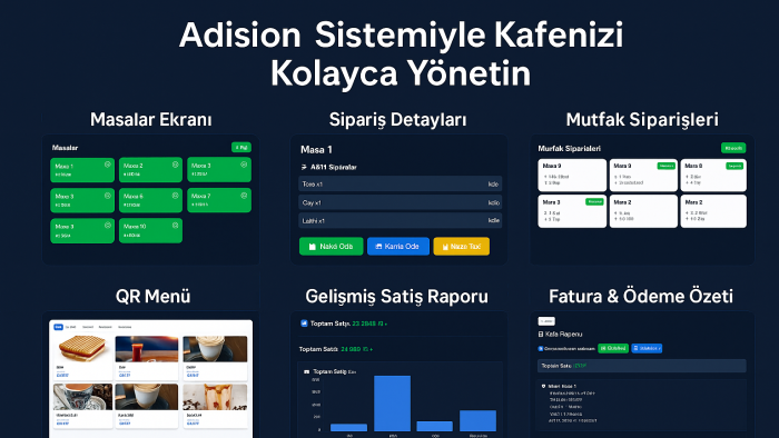cafe & restoran adisyon sistemi verebilirim