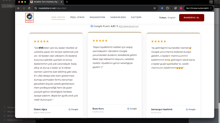 markanıza özel premium web siteleri tasarlıyorum