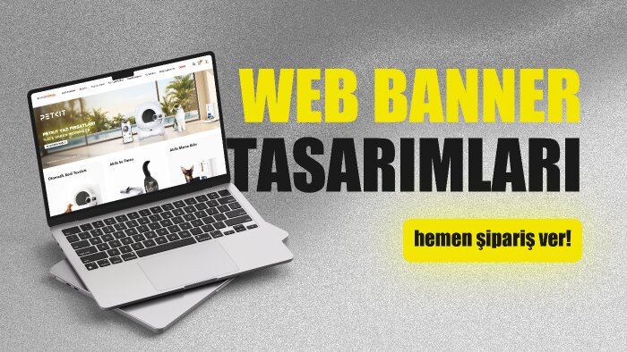  web siteniz için profesyonel banner tasarlarım