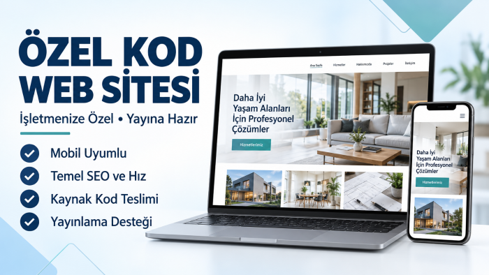 işletmeniz için hızlı ve modern web sitesi geliştiririm
