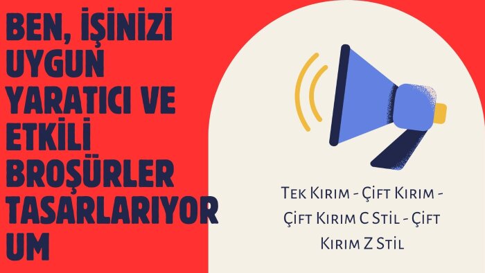 işinize uygun etkili broşür tasarımı yapıyorum