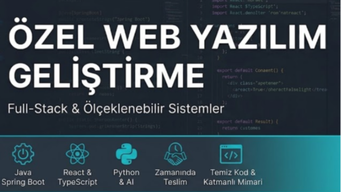 modern arayüzlü ve ölçeklenebilir özel web siteleri kodlarım