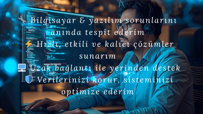 bilgisayar sorunlarınızı çözebilirim