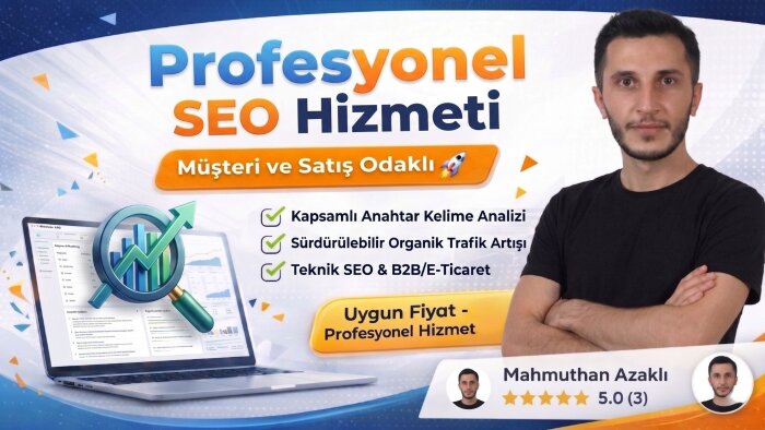 profesyonel aylık seo hizmeti sunarım