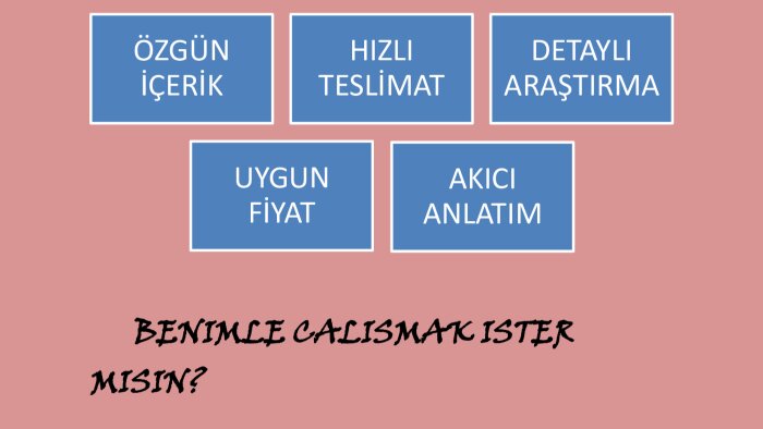 istenilen konu hakkında makale yazıyorum