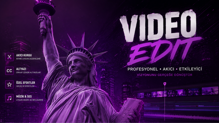 videolarınızı akıcı ve etkileyici şekilde düzenlerim