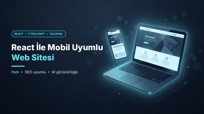 React ile sıfırdan hızlı ve mobil uyumlu web sitesi kodlarım