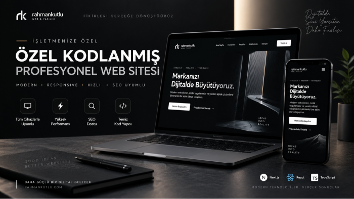 işletmenize özel profesyonel web sitesi geliştireceğim