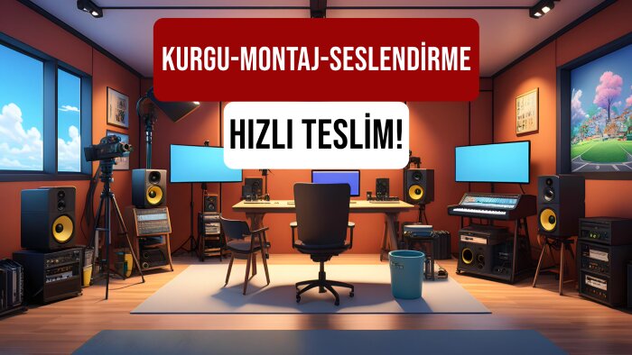 kurgu, edit, seslendirmeli video yapabilirim