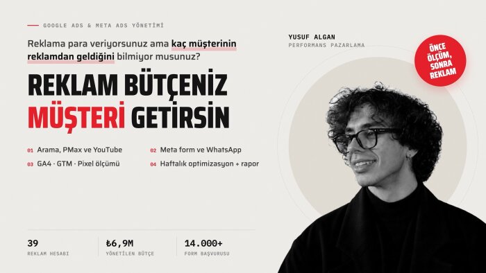 Google Ads ve Meta reklamlarınızı dönüşüm odaklı yönetirim