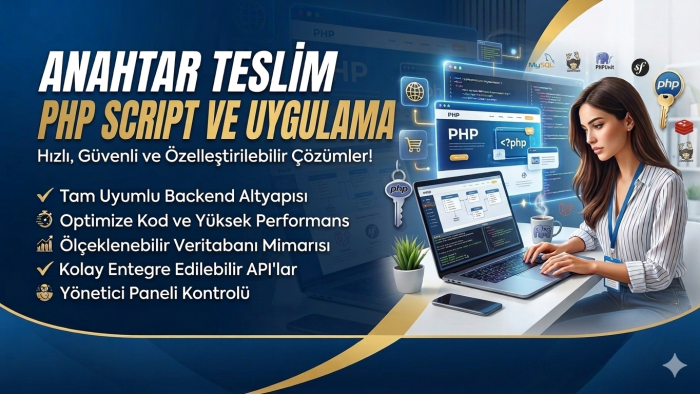 ihtiyacınıza özel profesyonel PHP script geliştiririm