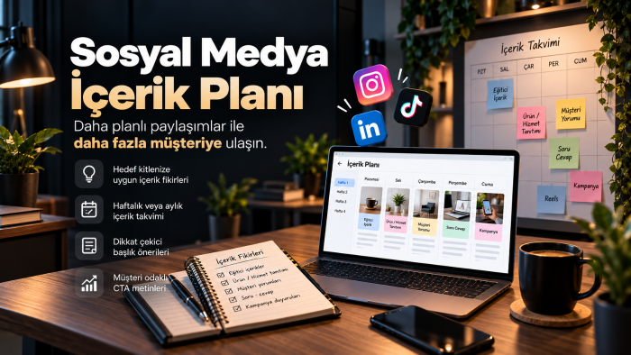 işletmeniz için sosyal medya içerik planı hazırlarım