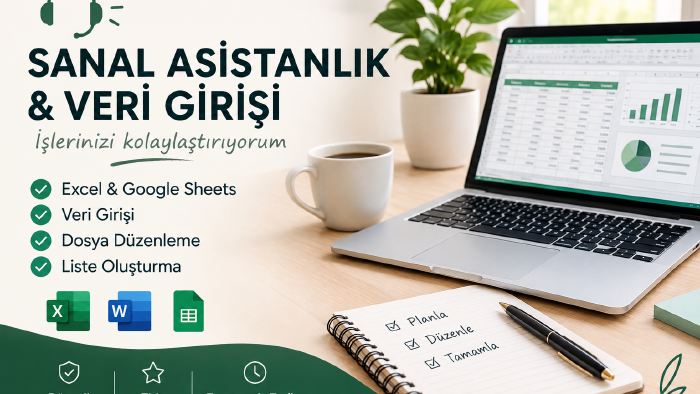 Excel ve veri girişi konusunda destek sunuyorum