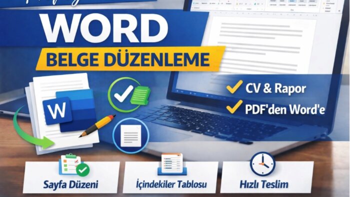 Word belgelerinizi profesyonel şekilde düzenlerim