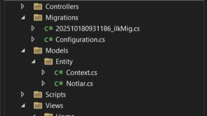 ASP.NET Kullanarak sizler için projeler geliştirebilirim