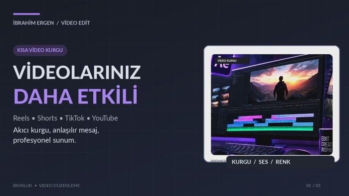 sosyal medya videolarınızı profesyonelce düzenlerim