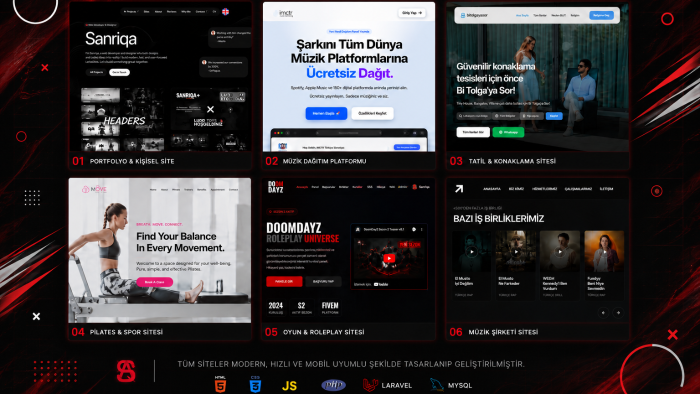 profesyonel ve modern web siteleri geliştiririm