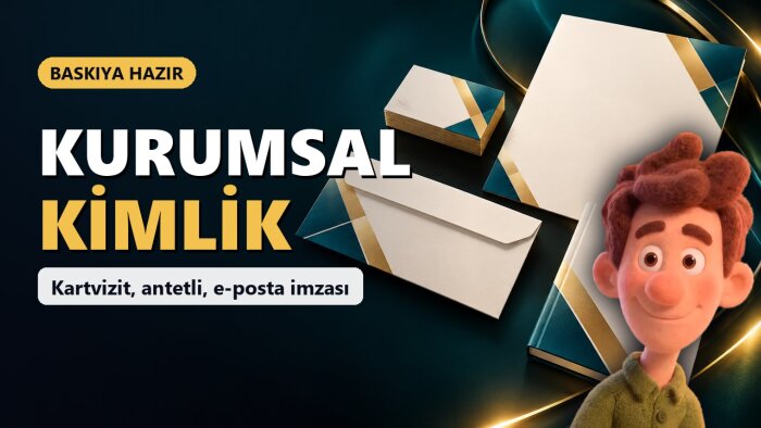 kartvizit ve kurumsal kimliğinizi baskıya hazır tasarlarım
