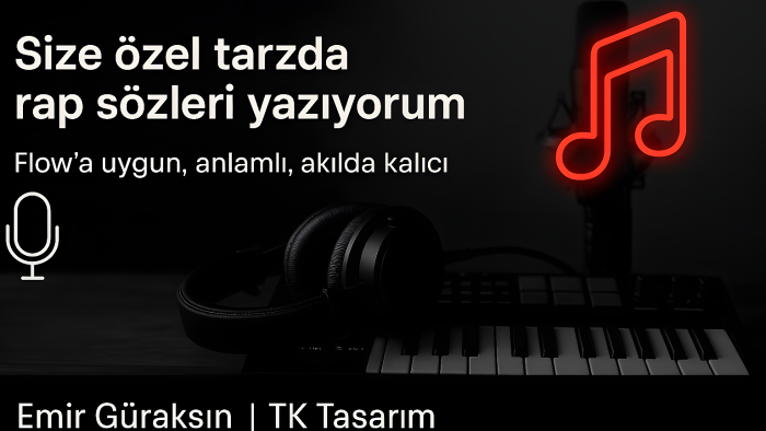 size istediğiniz tarzda rap sözleri yazarım