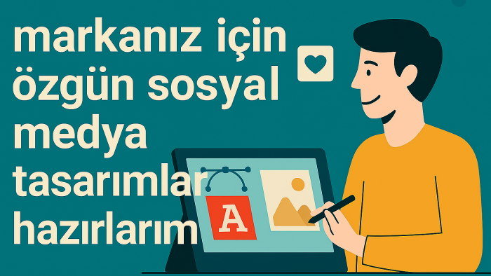 markanız için özgün sosyal medya tasarımları hazırlarım