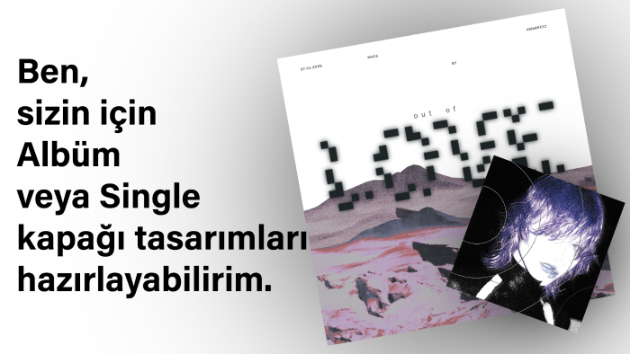 albüm veya single kapağı tasarımları yapabilirim