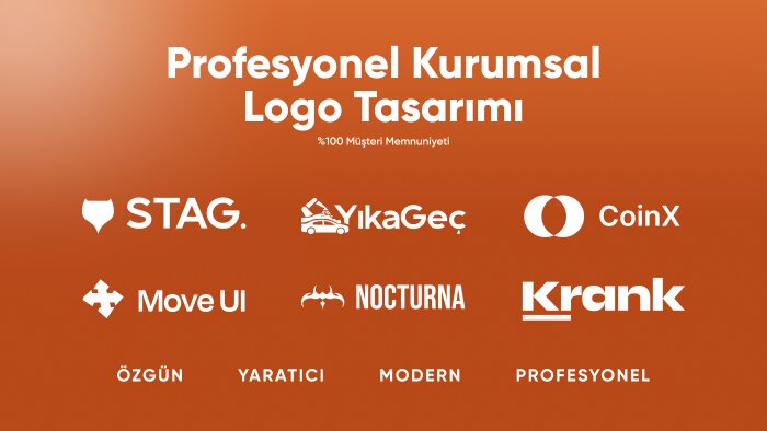 profesyonel, özgün ve modern logo tasarlarım