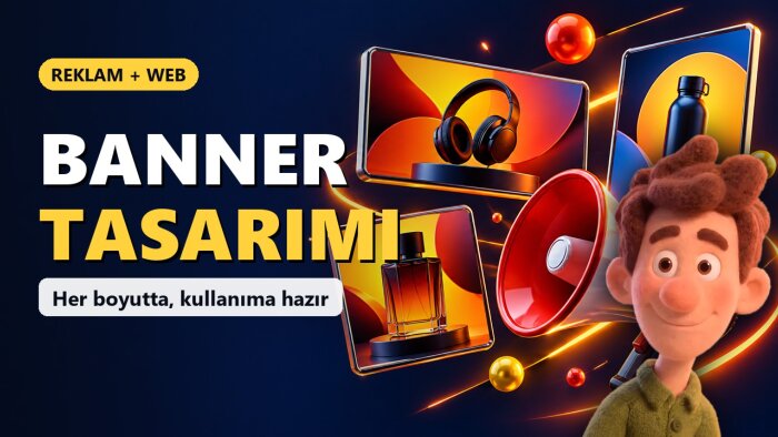 reklam ve web bannerınızı dikkat çekecek şekilde tasarlarım